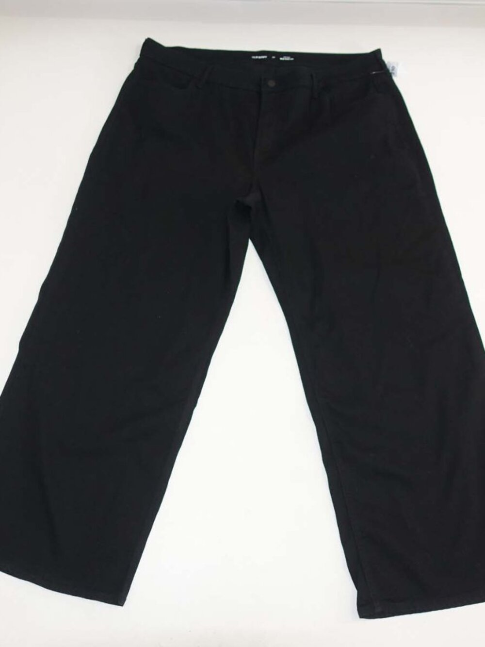 Old Navy Women's High Rise Wow Wide Leg Jeans Size 22W NWT Black 31" Inseam 22